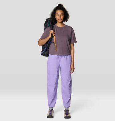 Women's Since 93 Boxy Crop Short Sleeve, Color: Purple Sage, image 2