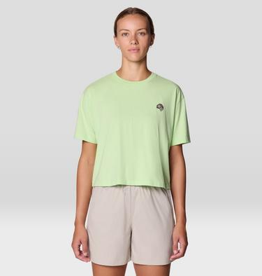 Women's Wild Structure Boxy Crop, Color: Frozen In Lime, image 5