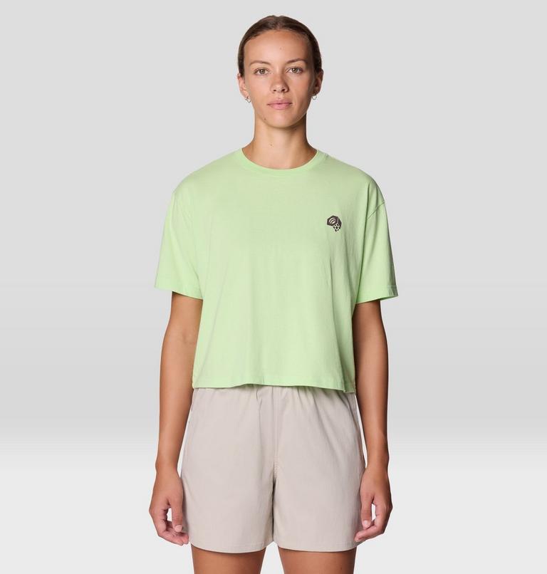 Women's Wild Structure Boxy Crop, Color: Frozen In Lime, image 1