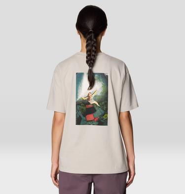 Women's Seek Grit Short Sleeve, Color: Oyster Shell, image 6