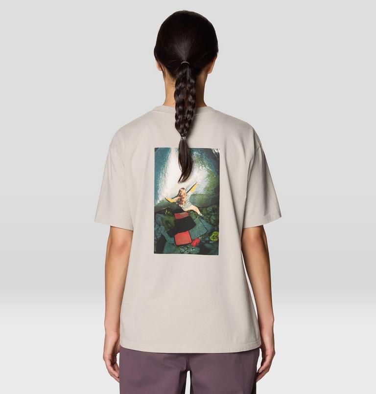 Women's Seek Grit Short Sleeve, Color: Oyster Shell, image 2