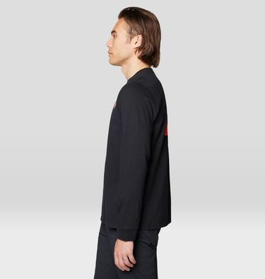 Men's Tri-Color Logo Long Sleeve, Color: Black, image 3
