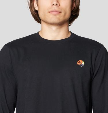 Men's Tri-Color Logo Long Sleeve, Color: Black, image 4