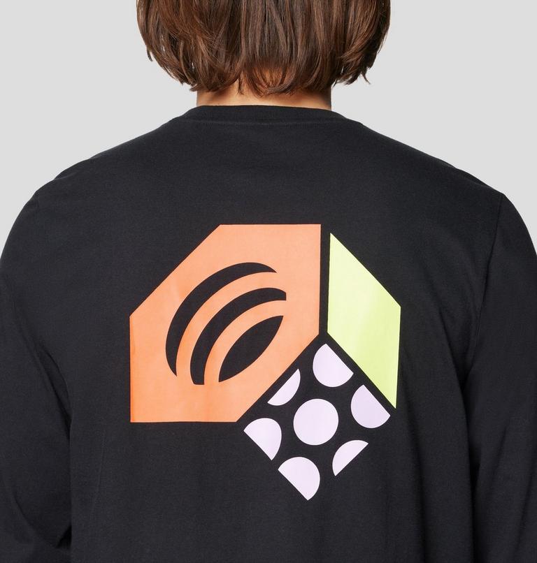 Men's Tri-Color Logo Long Sleeve, Color: Black, image 5