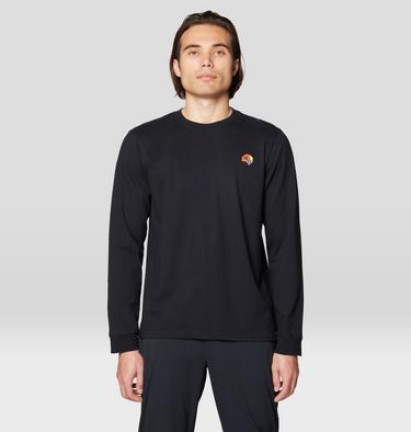 Men's Tri-Color Logo Long Sleeve, Color: Black, image 1