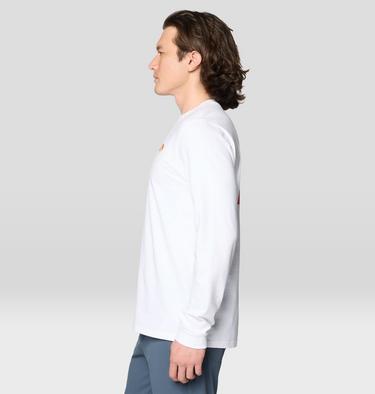 Men's Tri-Color Logo Long Sleeve, Color: White, image 11