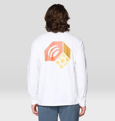 Men's Tri-Color Logo Long Sleeve, Color: White, image 10
