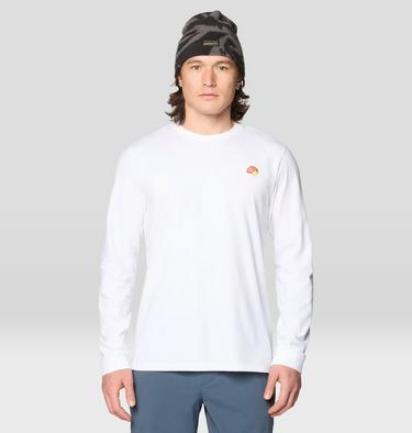 Men's Tri-Color Logo Long Sleeve, Color: White, image 9