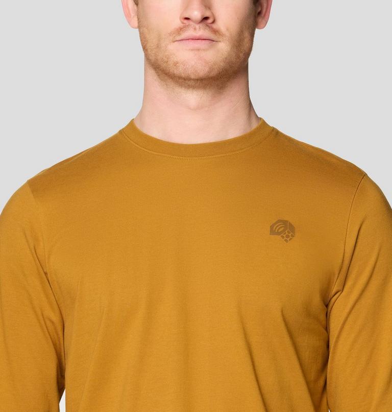 Men's Tri-Color Logo Long Sleeve, Color: Underbrush, image 4