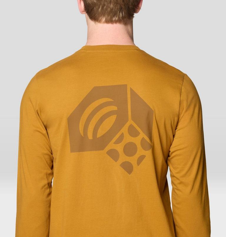 Men's Tri-Color Logo Long Sleeve, Color: Underbrush, image 5