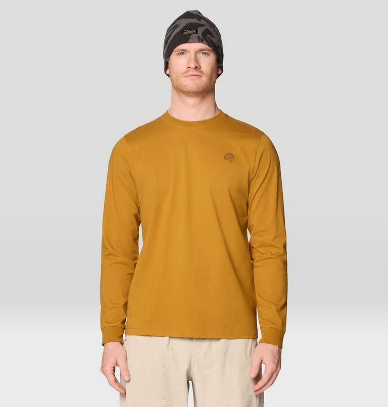 Men's Tri-Color Logo Long Sleeve, Color: Underbrush, image 1