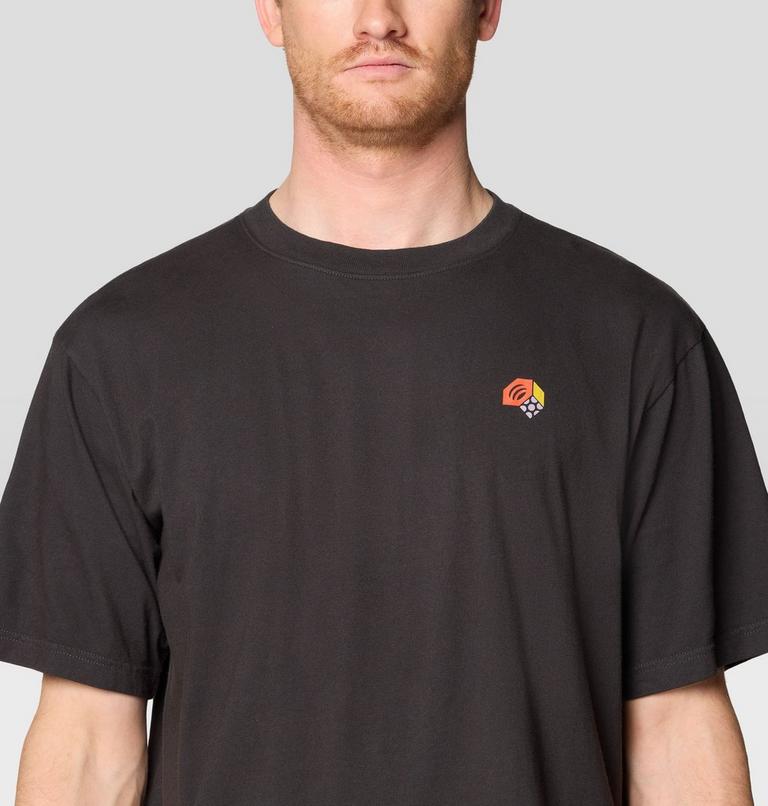 Men's Tri-Color Logo Short Sleeve, Color: Stealth Grey, image 4