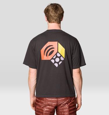 Men's Tri-Color Logo Short Sleeve, Color: Stealth Grey, image 6