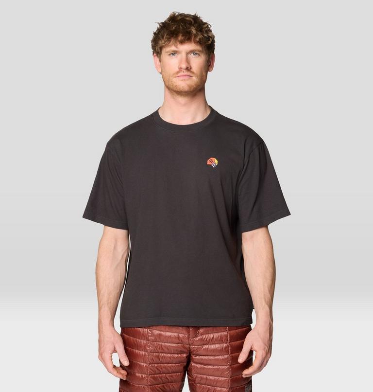 Men's Tri-Color Logo Short Sleeve, Color: Stealth Grey, image 1