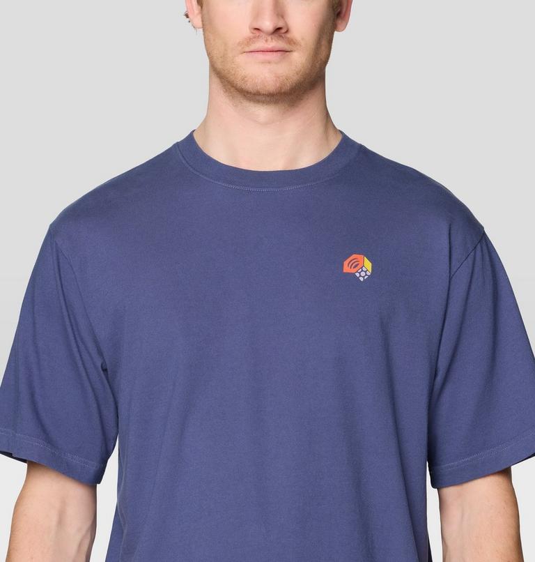Men's Tri-Color Logo Short Sleeve, Color: Lapis Dusk, image 5