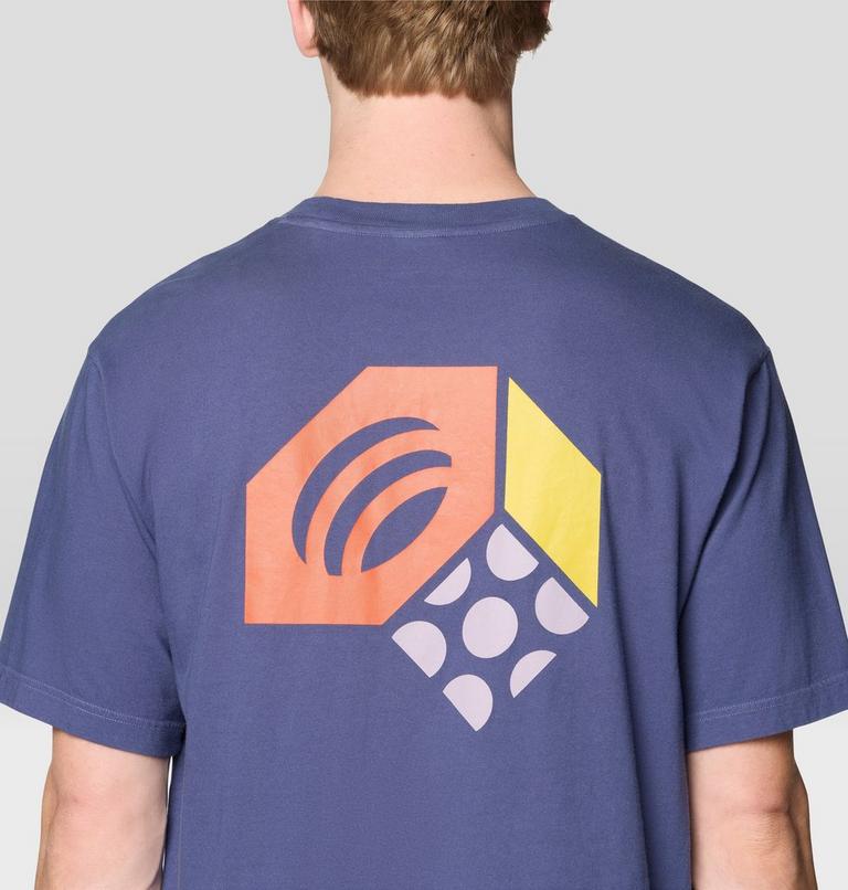 Men's Tri-Color Logo Short Sleeve, Color: Lapis Dusk, image 6