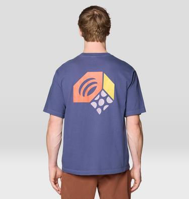 Men's Tri-Color Logo Short Sleeve, Color: Lapis Dusk, image 11