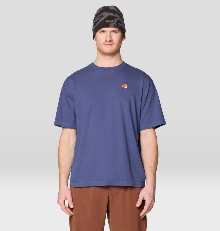Men's Tri-Color Logo Short Sleeve, Color: Lapis Dusk, image 1