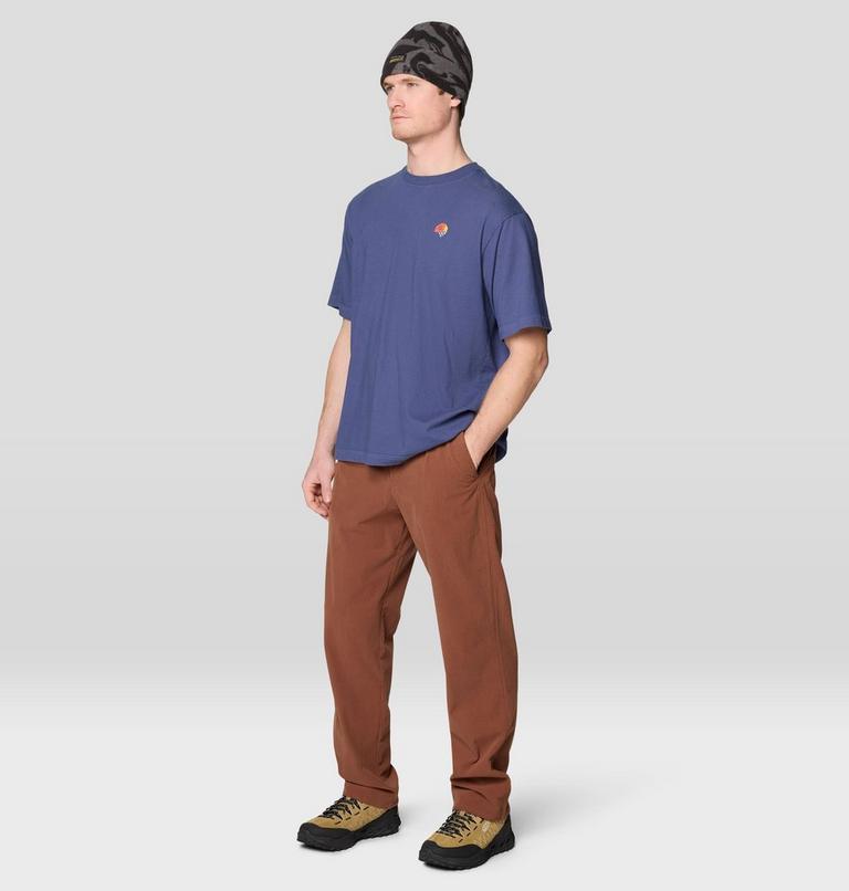 Men's Tri-Color Logo Short Sleeve, Color: Lapis Dusk, image 2