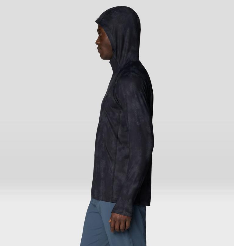 Men's Crater Lake Zip Hoody, Color: Black Shadowdye Print, image 3