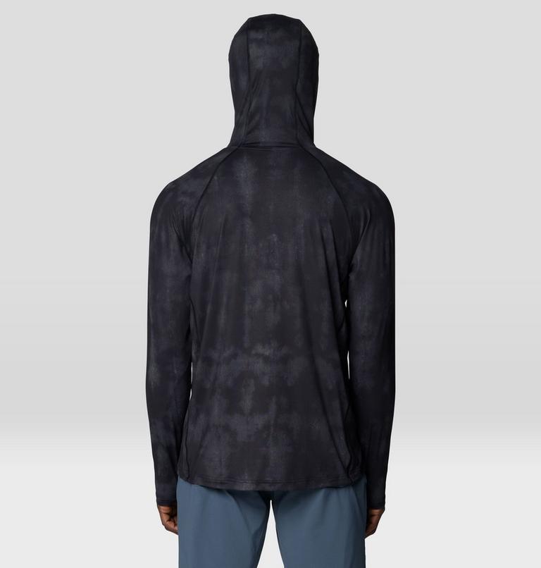 Men's Crater Lake Zip Hoody, Color: Black Shadowdye Print, image 2