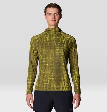 Men's Crater Lake Zip Hoody, Color: Combat Green Prismatic Print, image 13