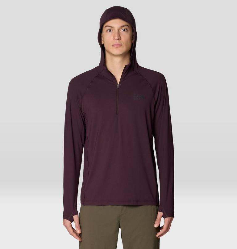 Men's Crater Lake Zip Hoody, Color: Deep Mulberry, image 4