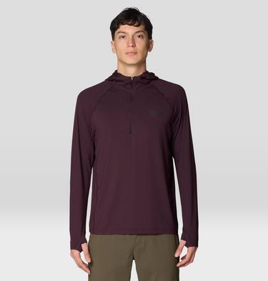 Men's Crater Lake Zip Hoody, Color: Deep Mulberry, image 7
