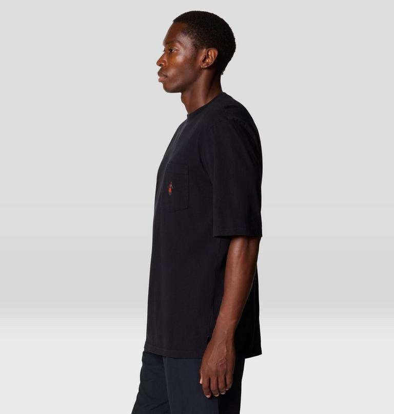 Men's Logo Pocket Relaxed Short Sleeve, Color: Black, image 3