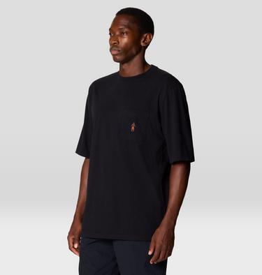 Men's Logo Pocket Relaxed Short Sleeve, Color: Black, image 12