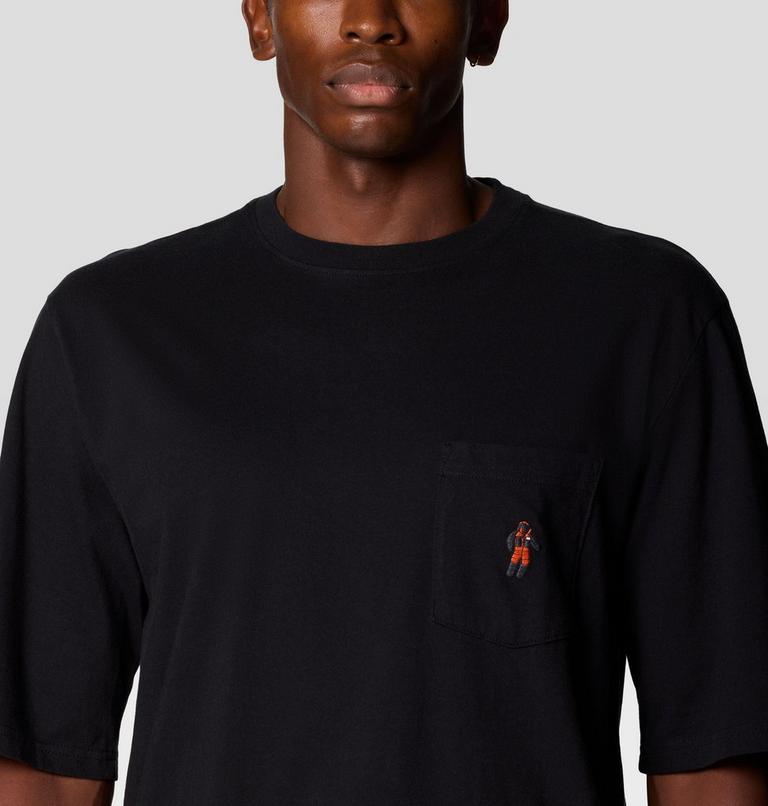 Men's Logo Pocket Relaxed Short Sleeve, Color: Black, image 5