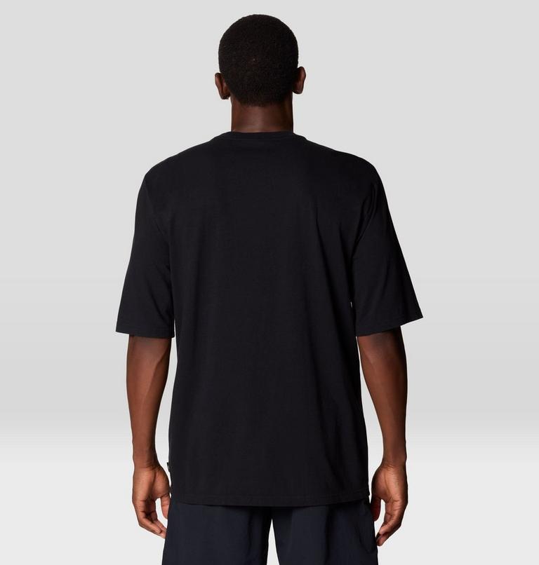 Men's Logo Pocket Relaxed Short Sleeve, Color: Black, image 2