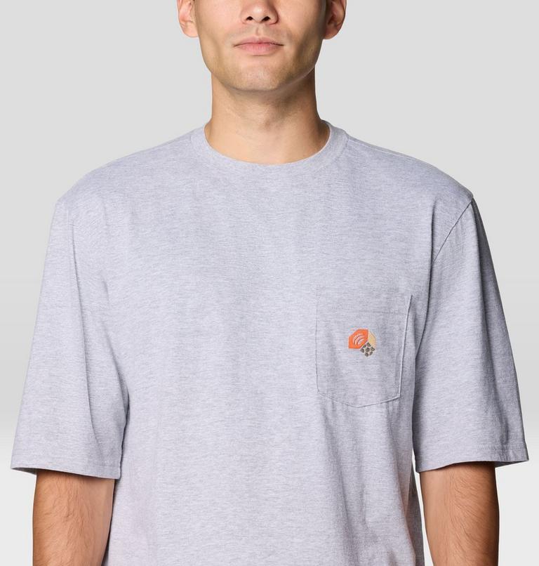 Men's Logo Pocket Relaxed Short Sleeve, Color: Hardwear Grey Heather, image 5