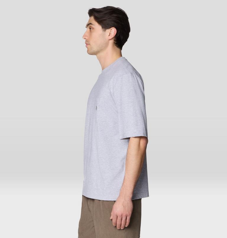 Men's Logo Pocket Relaxed Short Sleeve Shirt, Color: Hardwear Grey Heather, image 3