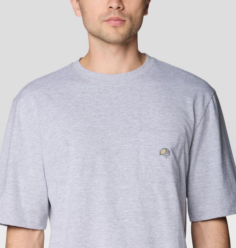 Men's Logo Pocket Relaxed Short Sleeve Shirt, Color: Hardwear Grey Heather, image 4