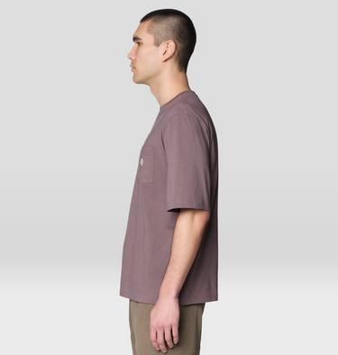 Men's Logo Pocket Relaxed Short Sleeve Shirt, Color: Purple Sage, image 7