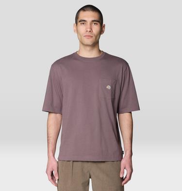 Men's Logo Pocket Relaxed Short Sleeve Shirt, Color: Purple Sage, image 5
