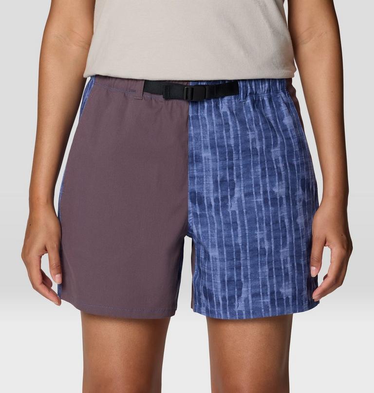 Women's Rockrydge Short, Color: Best Coast Blue Gingham Dye, image 6