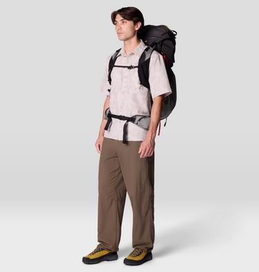 Men's Sun Drift Cooling Printed Short Sleeve Shirt, Color: City Fog Brushstrokes Print, image 6