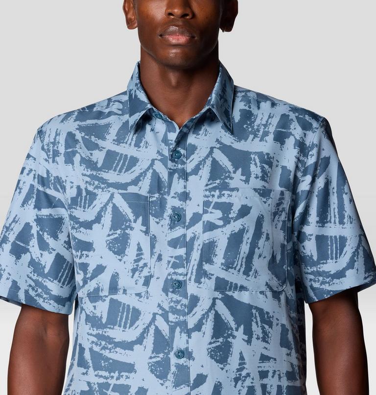 Men's Sun Drift Cooling Printed Short Sleeve Shirt, Color: Element Brushstrokes Print, image 5
