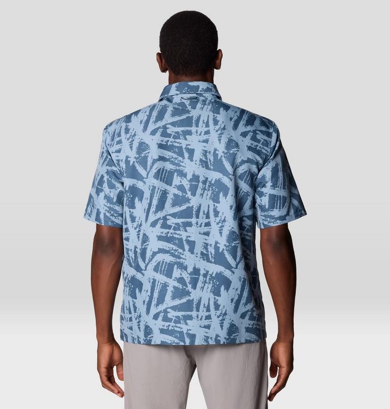 Men's Sun Drift Cooling Printed Short Sleeve Shirt, Color: Element Brushstrokes Print, image 2