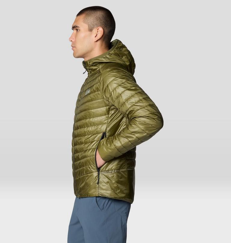 Homme Ghost Shadow Hooded Veste, Color: Combat Green, image 3