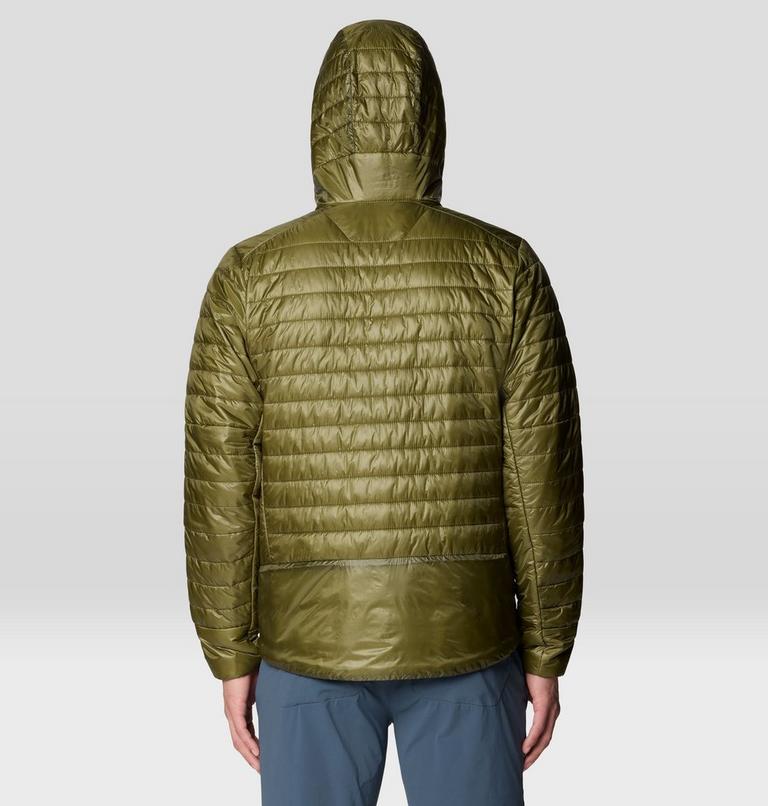 Homme Ghost Shadow Hooded Veste, Color: Combat Green, image 2