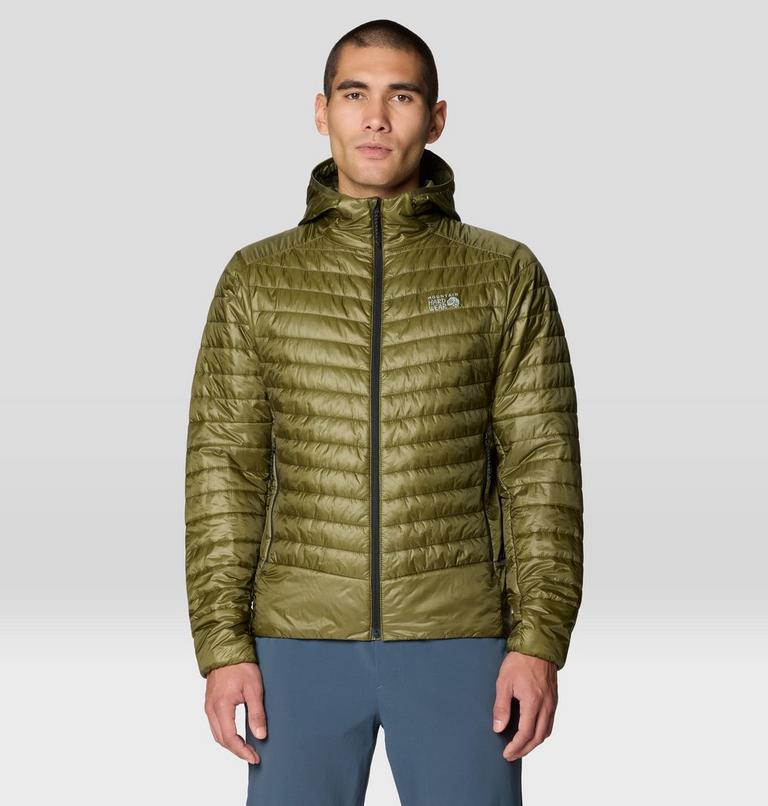 Homme Ghost Shadow Hooded Veste, Color: Combat Green, image 1