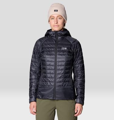 Women's Ghost Shadow Hooded Jacket, Color: Black, image 1