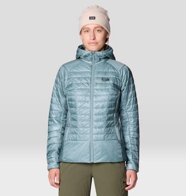 Women's Ghost Shadow Hooded Jacket, Color: Blue Sage, image 8