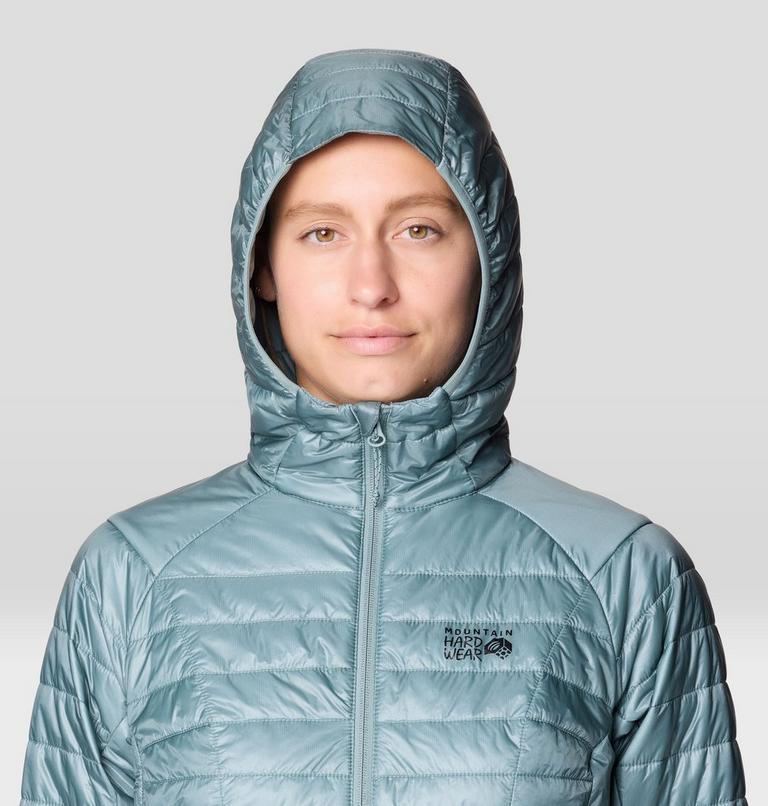 Women's Ghost Shadow Hooded Jacket, Color: Blue Sage, image 5