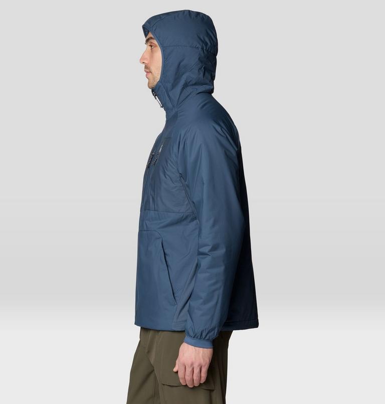Men's Kor Alloy Hooded Jacket, Color: Astral Blue, image 3