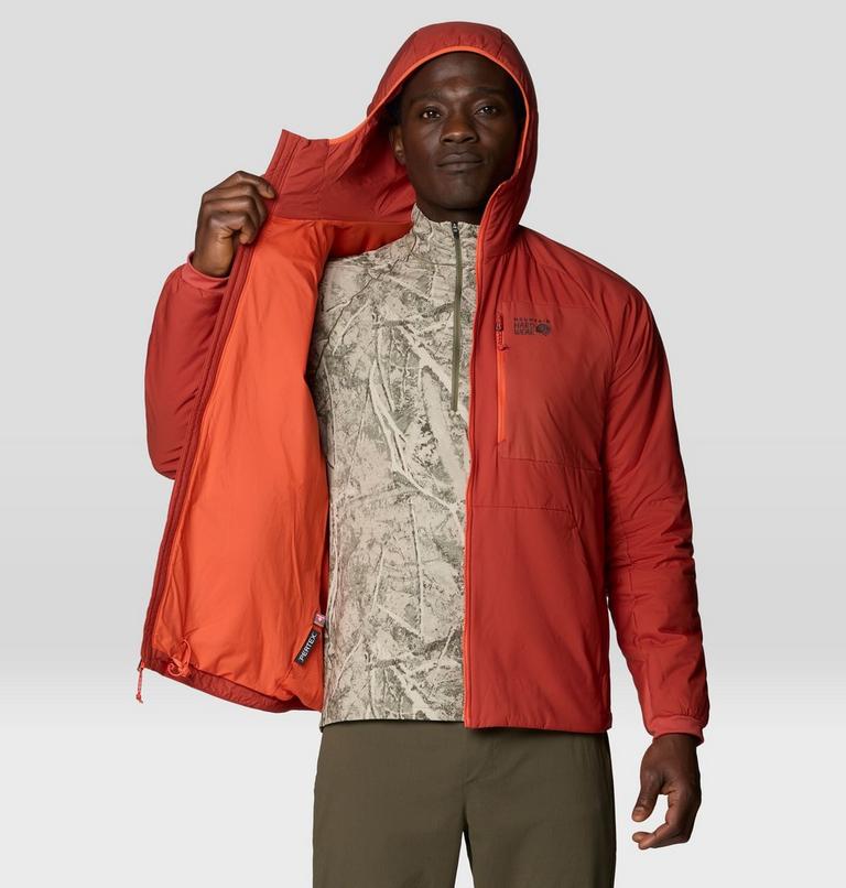 Men's Kor Alloy Hooded Jacket, Color: Mars Red, image 9