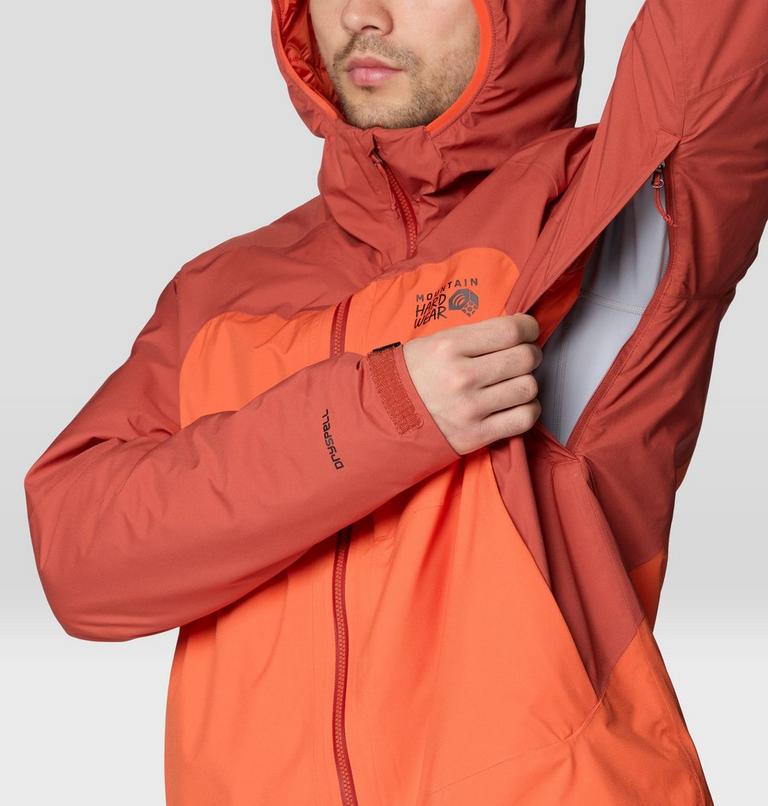 Men's Stretch Ozonic Insulated Jacket, Color: Aspect, Mars Red, image 7